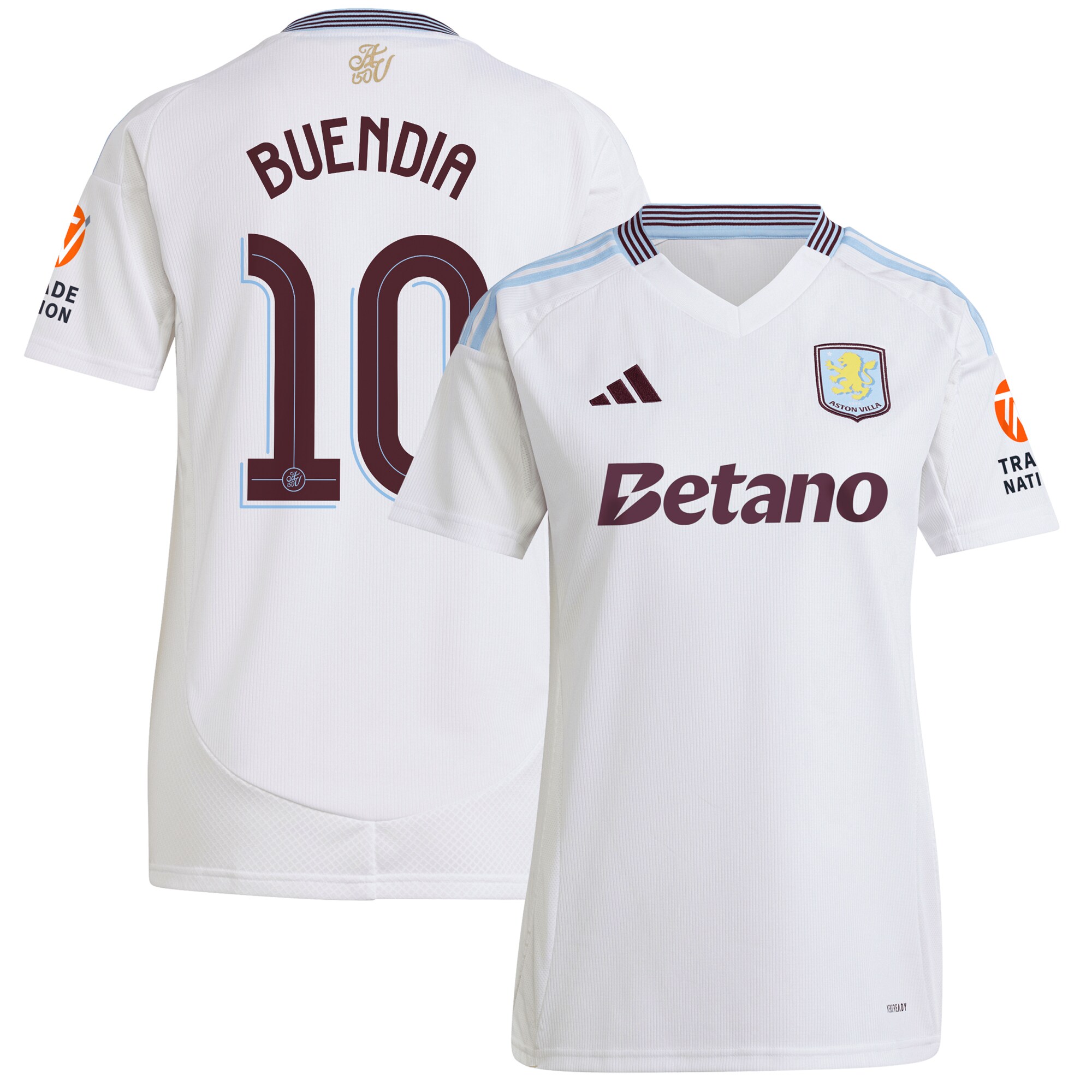 aston villa adidas away shirt 2024-25 – womens with buendia 10 cup printing Collection | Official Aston Villa Kits for Fans