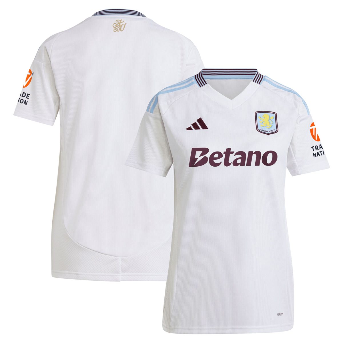 aston villa adidas away shirt 2024-25 – womens with custom printing Collection | Official Aston Villa Kits for Fans