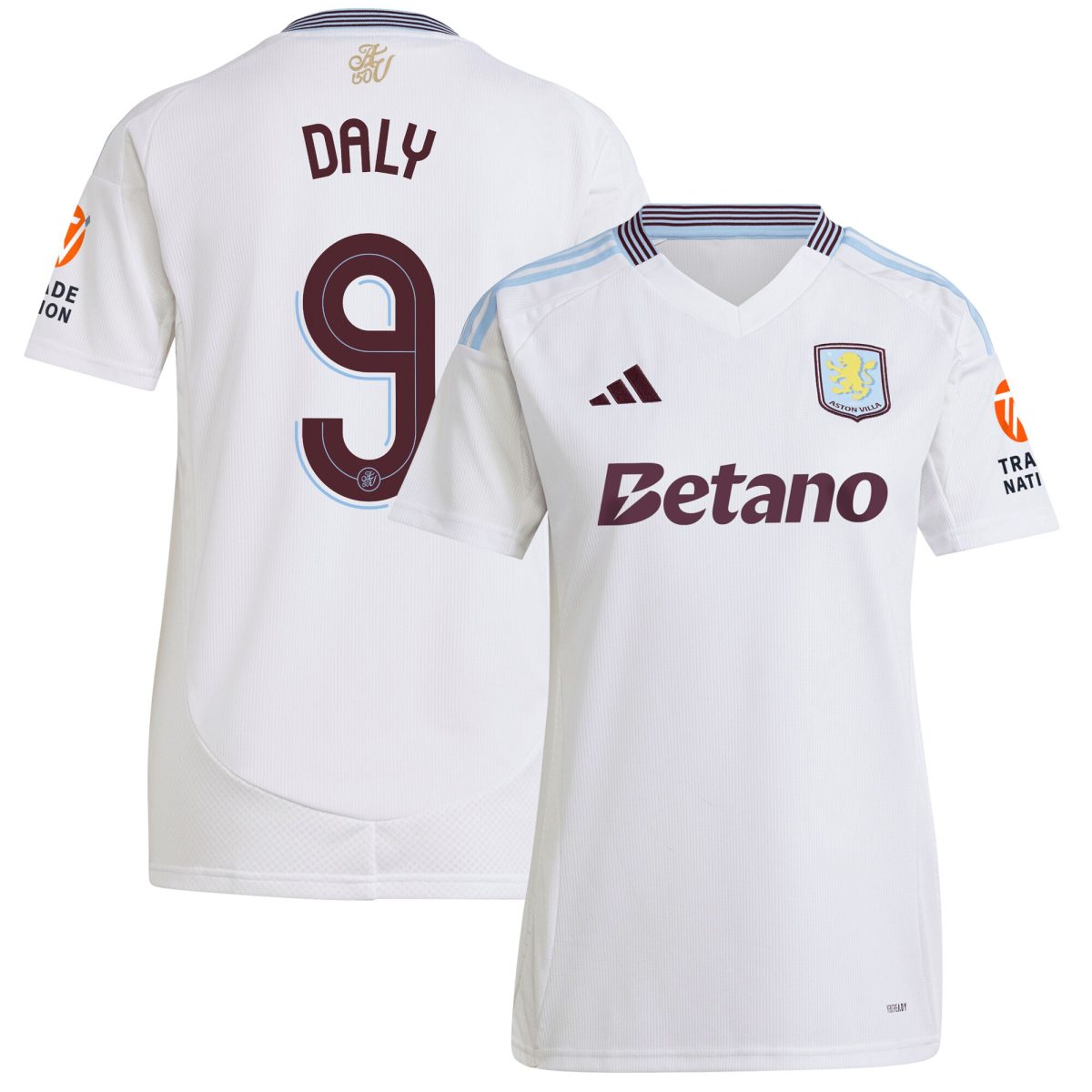aston villa adidas away shirt 2024-25 – womens with daly 9 cup printing Collection | Official Aston Villa Kits for Fans
