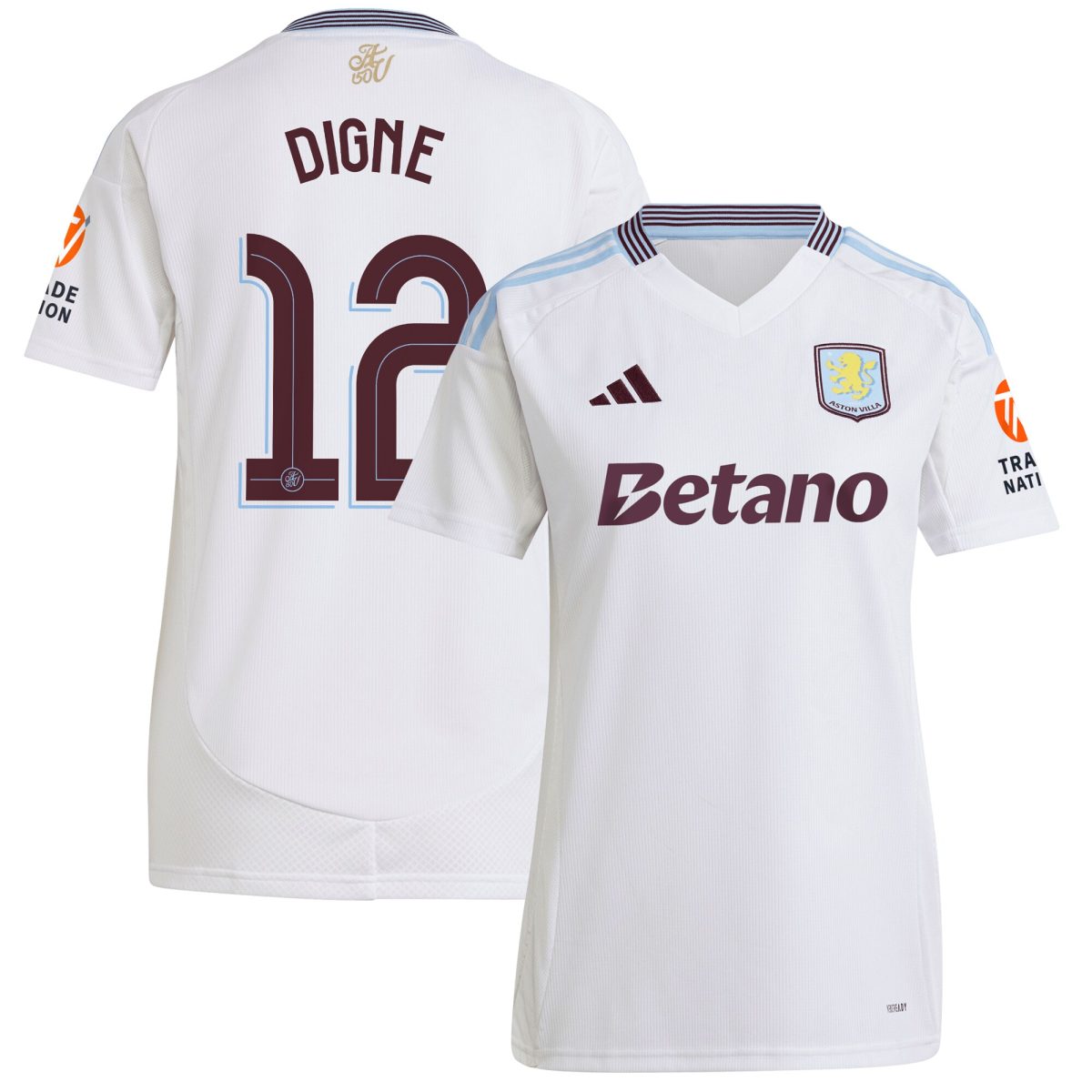 aston villa adidas away shirt 2024-25 – womens with digne 12 cup printing Collection | Official Aston Villa Kits for Fans