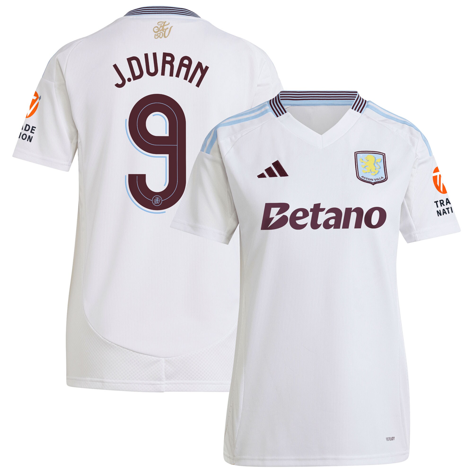 aston villa adidas away shirt 2024-25 – womens with duran 9 cup printing Collection | Official Aston Villa Kits for Fans