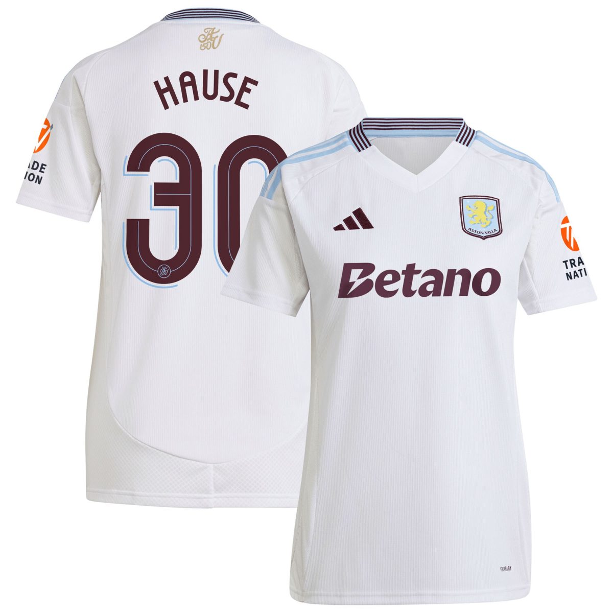 aston villa adidas away shirt 2024-25 – womens with hause 30 cup printing Collection | Official Aston Villa Kits for Fans