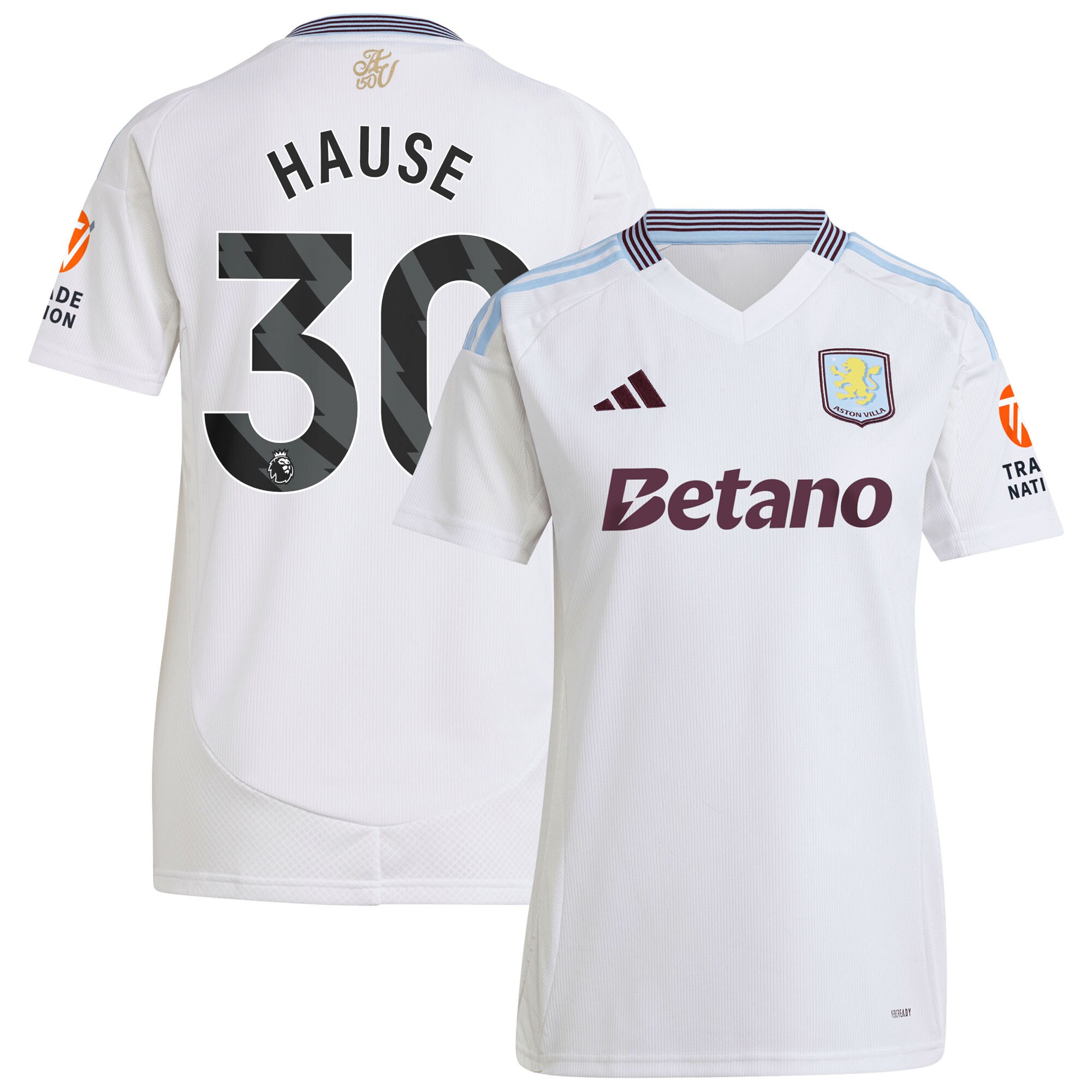 aston villa adidas away shirt 2024-25 – womens with hause 30 printing Collection | Official Aston Villa Kits for Fans
