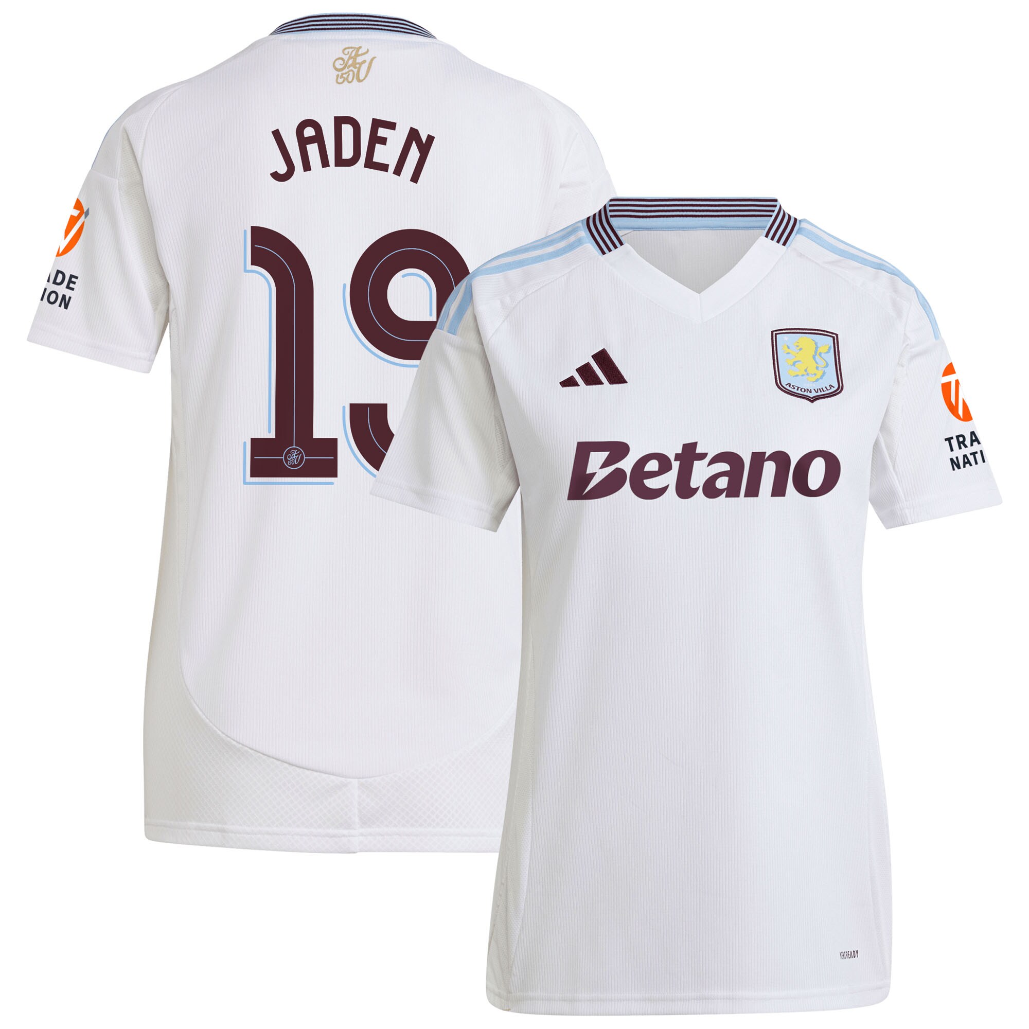 aston villa adidas away shirt 2024-25 – womens with jaden 19 cup printing Collection | Official Aston Villa Kits for Fans