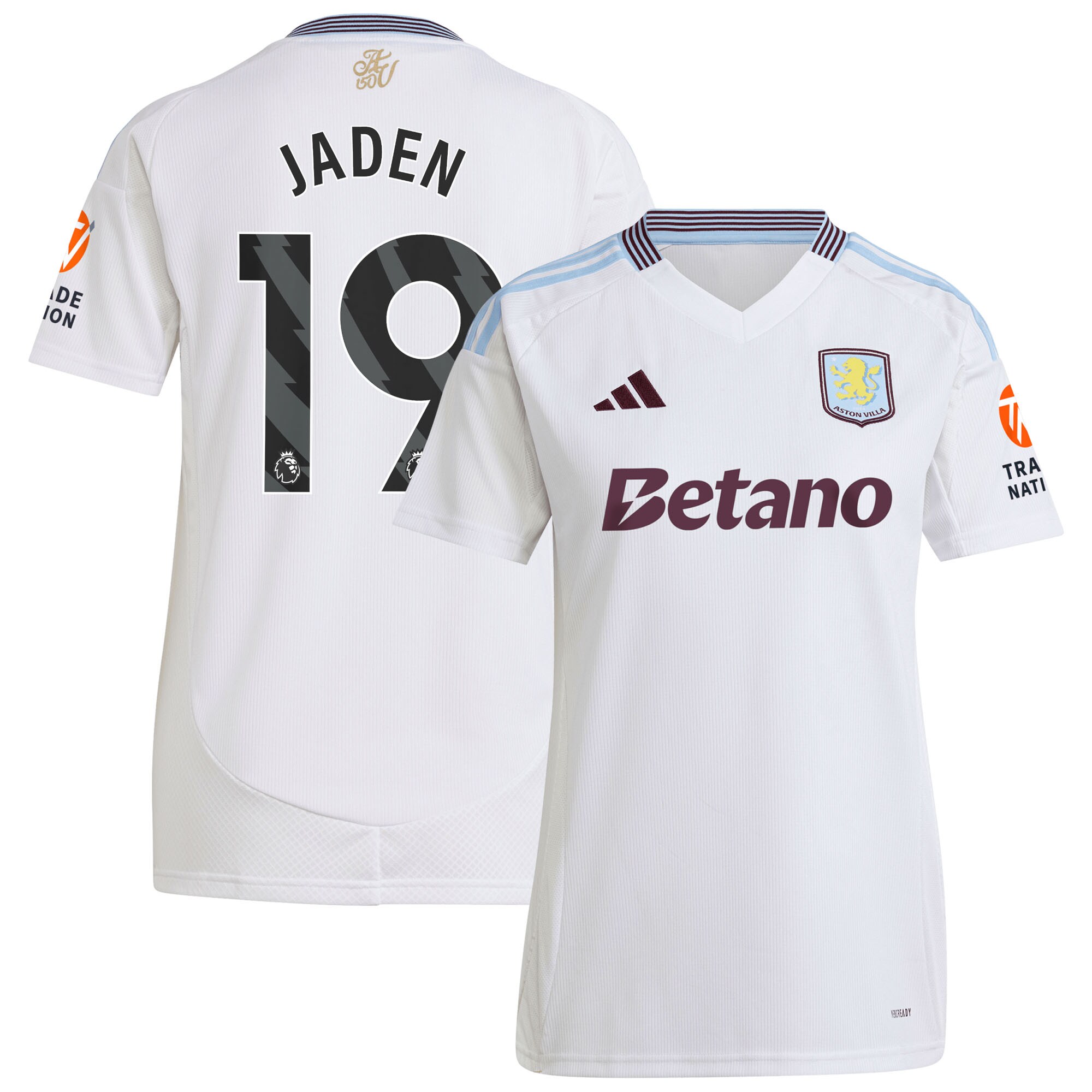 aston villa adidas away shirt 2024-25 – womens with jaden 19 printing Collection | Official Aston Villa Kits for Fans