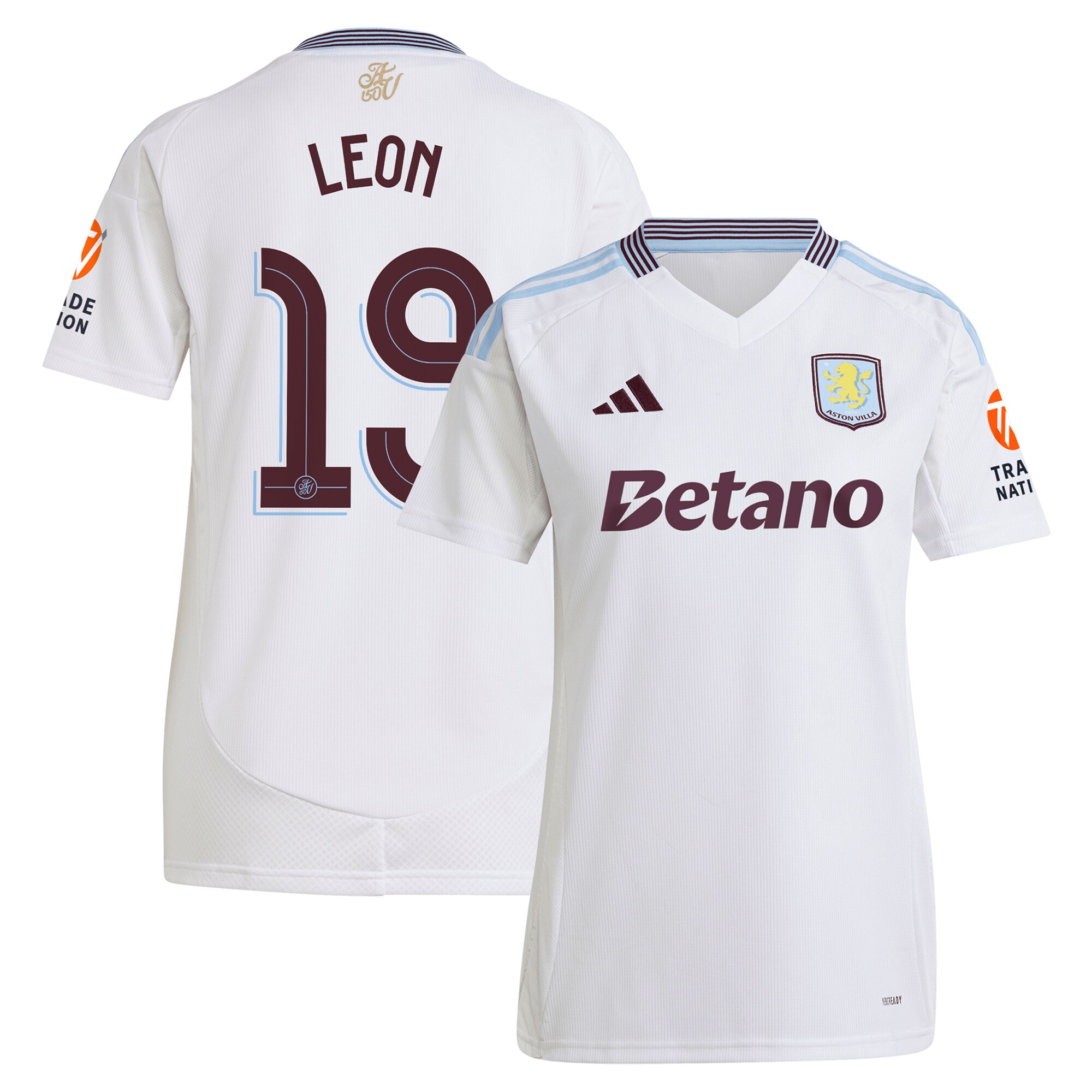 aston villa adidas away shirt 2024-25 – womens with leon 19 cup printing Collection | Official Aston Villa Kits for Fans