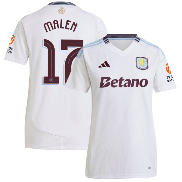 aston villa adidas away shirt 2024-25 – womens with malen 17 cup printing Collection | Official Aston Villa Kits for Fans