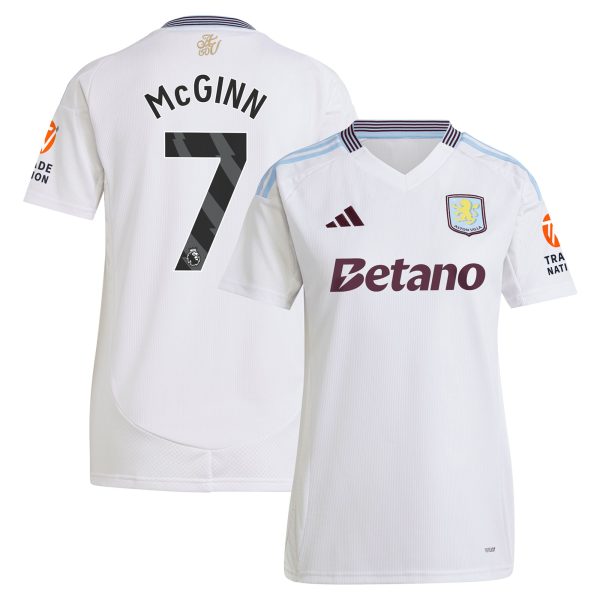 aston villa adidas away shirt 2024-25 – womens with mcginn 7 printing Collection | Official Aston Villa Kits for Fans