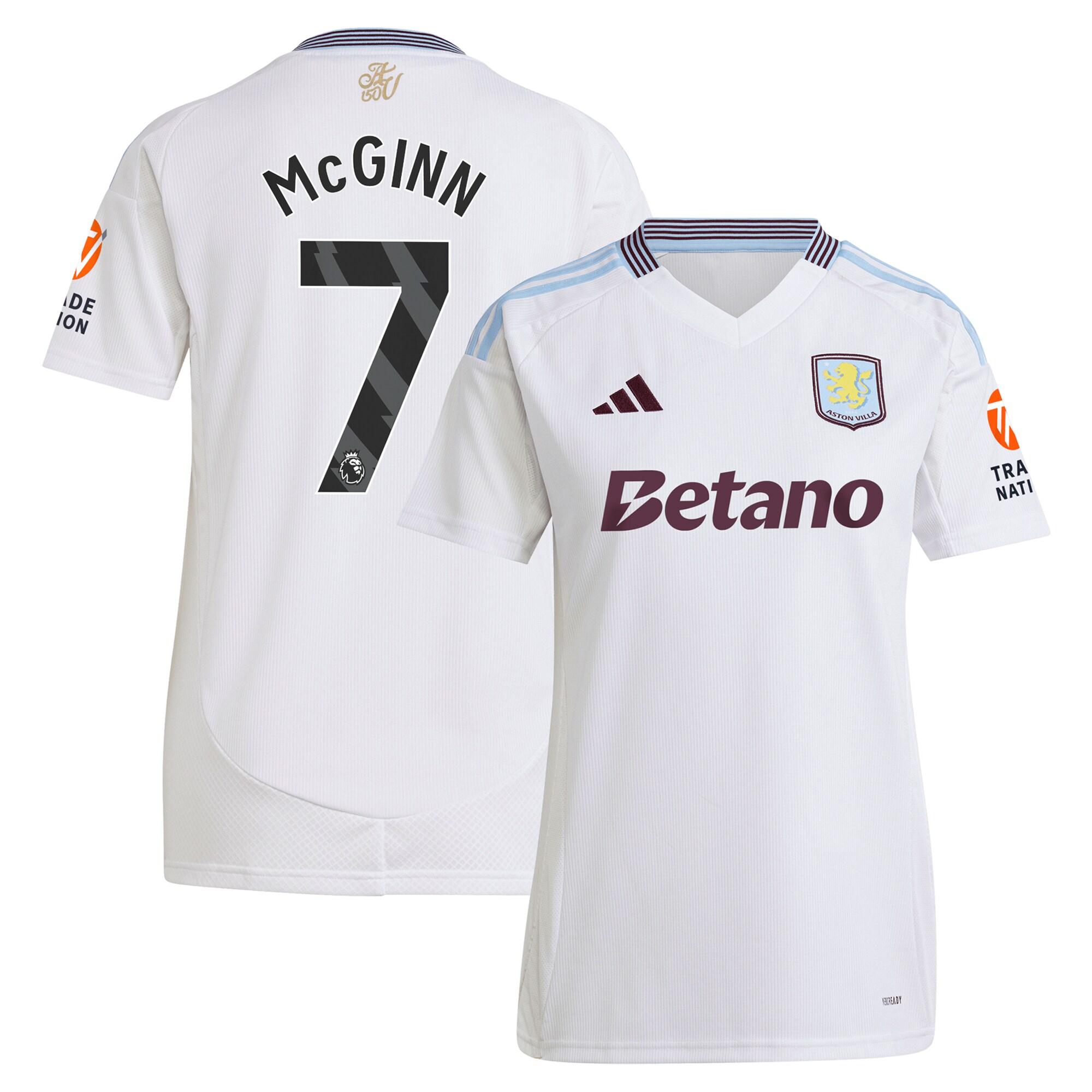aston villa adidas away shirt 2024-25 – womens with mcginn 7 printing Collection | Official Aston Villa Kits for Fans