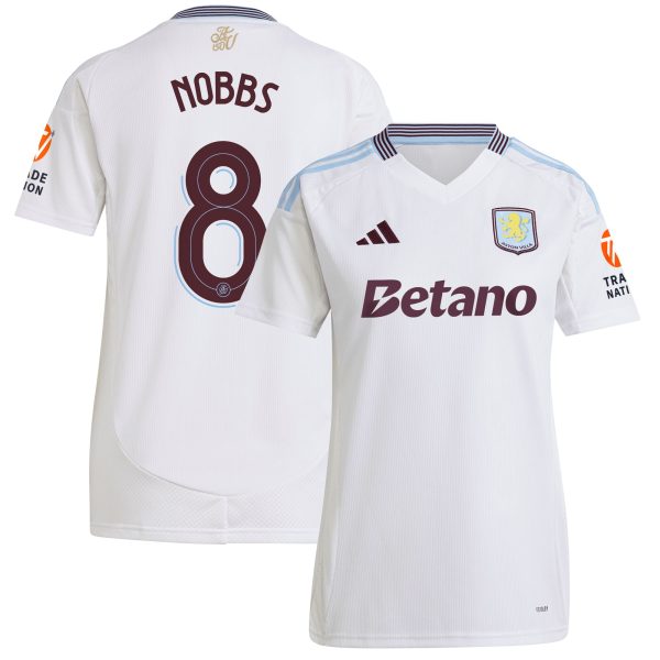 aston villa adidas away shirt 2024-25 – womens with nobbs 8 cup printing Collection | Official Aston Villa Kits for Fans