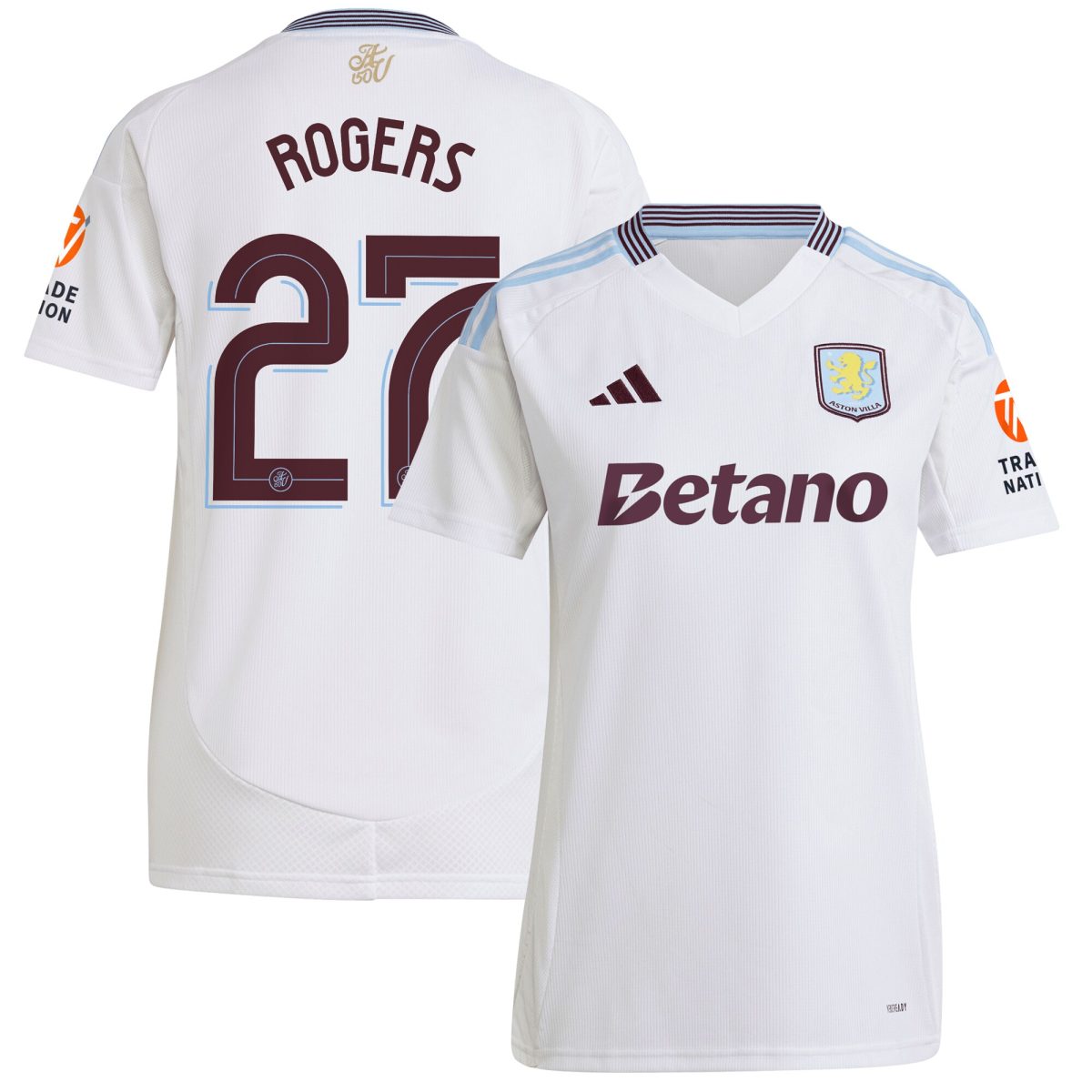 aston villa adidas away shirt 2024-25 – womens with rogers 27 cup printing Collection | Official Aston Villa Kits for Fans