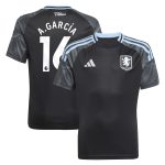 aston villa adidas away shirt 2025-26 – kids with a.garcía 16 printing Collection | Official Aston Villa Kits for Fans