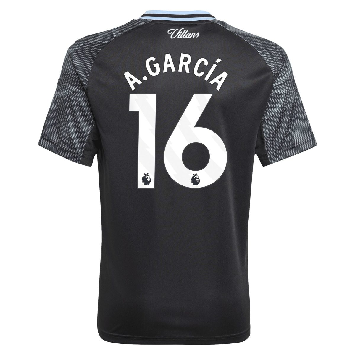 aston villa adidas away shirt 2025-26 – kids with a.garcía 16 printing Collection | Official Aston Villa Kits for Fans