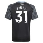aston villa adidas away shirt 2025-26 – kids with bailey 31 printing Collection | Official Aston Villa Kits for Fans