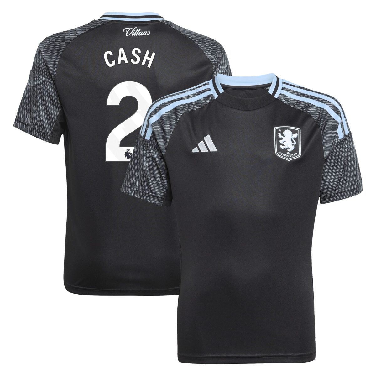 aston villa adidas away shirt 2025-26 – kids with cash 2 printing Collection | Official Aston Villa Kits for Fans