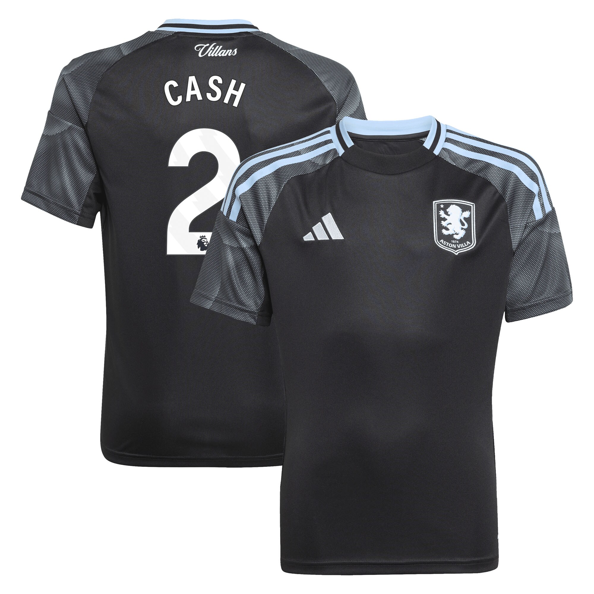 aston villa adidas away shirt 2025-26 – kids with cash 2 printing Collection | Official Aston Villa Kits for Fans