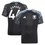 aston villa adidas away shirt 2025-26 – kids with kamara 44 printing Collection | Official Aston Villa Kits for Fans
