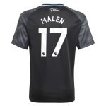 aston villa adidas away shirt 2025-26 – kids with malen 17 printing Collection | Official Aston Villa Kits for Fans