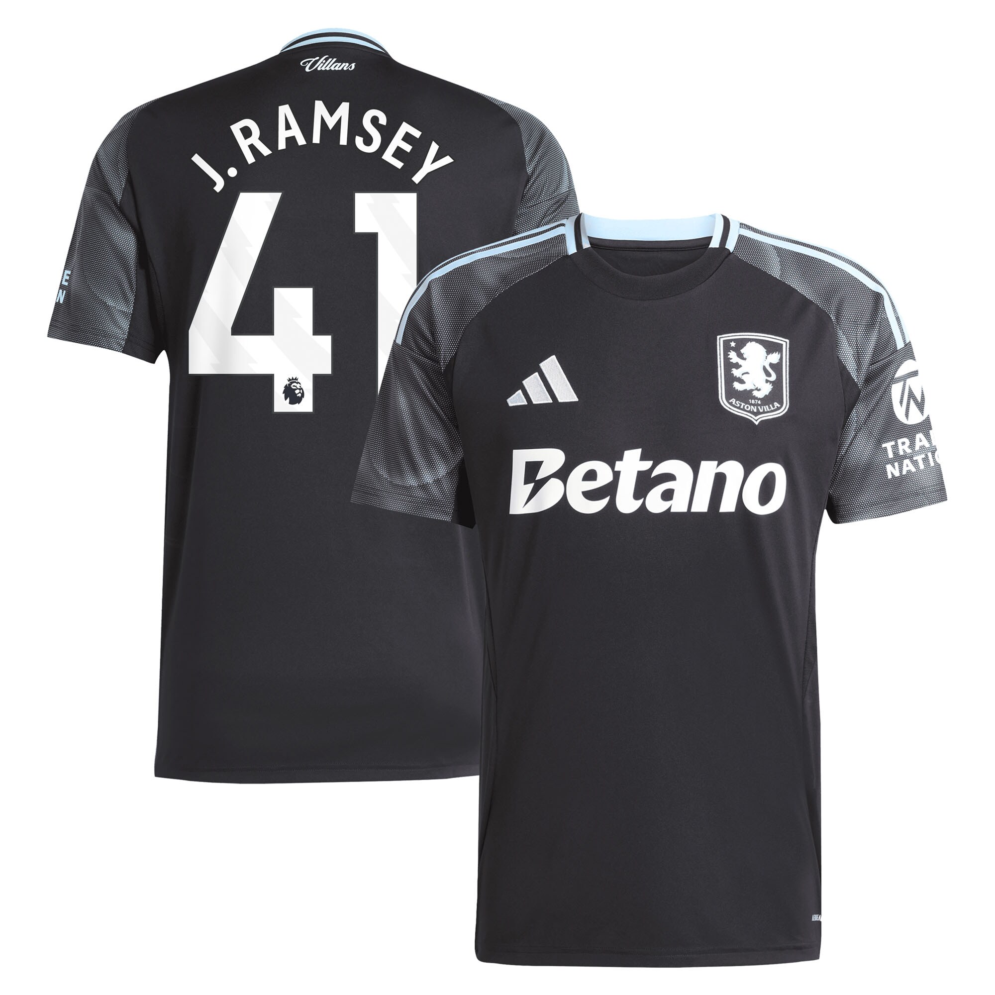 aston villa adidas away shirt 2025-26 with j. ramsey 41 printing Collection | Official Aston Villa Kits for Fans