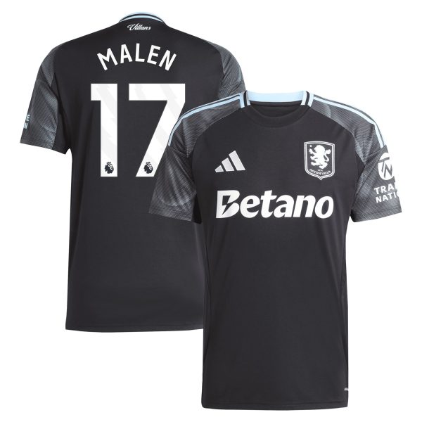 aston villa adidas away shirt 2025-26 with malen 17 printing Collection | Official Aston Villa Kits for Fans
