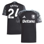 aston villa adidas away shirt 2025-26 with onana 24 printing Collection | Official Aston Villa Kits for Fans