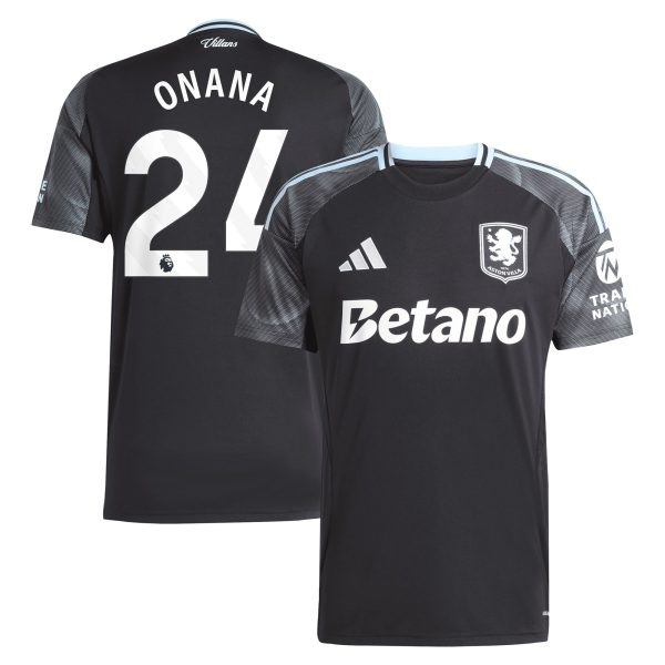 aston villa adidas away shirt 2025-26 with onana 24 printing Collection | Official Aston Villa Kits for Fans