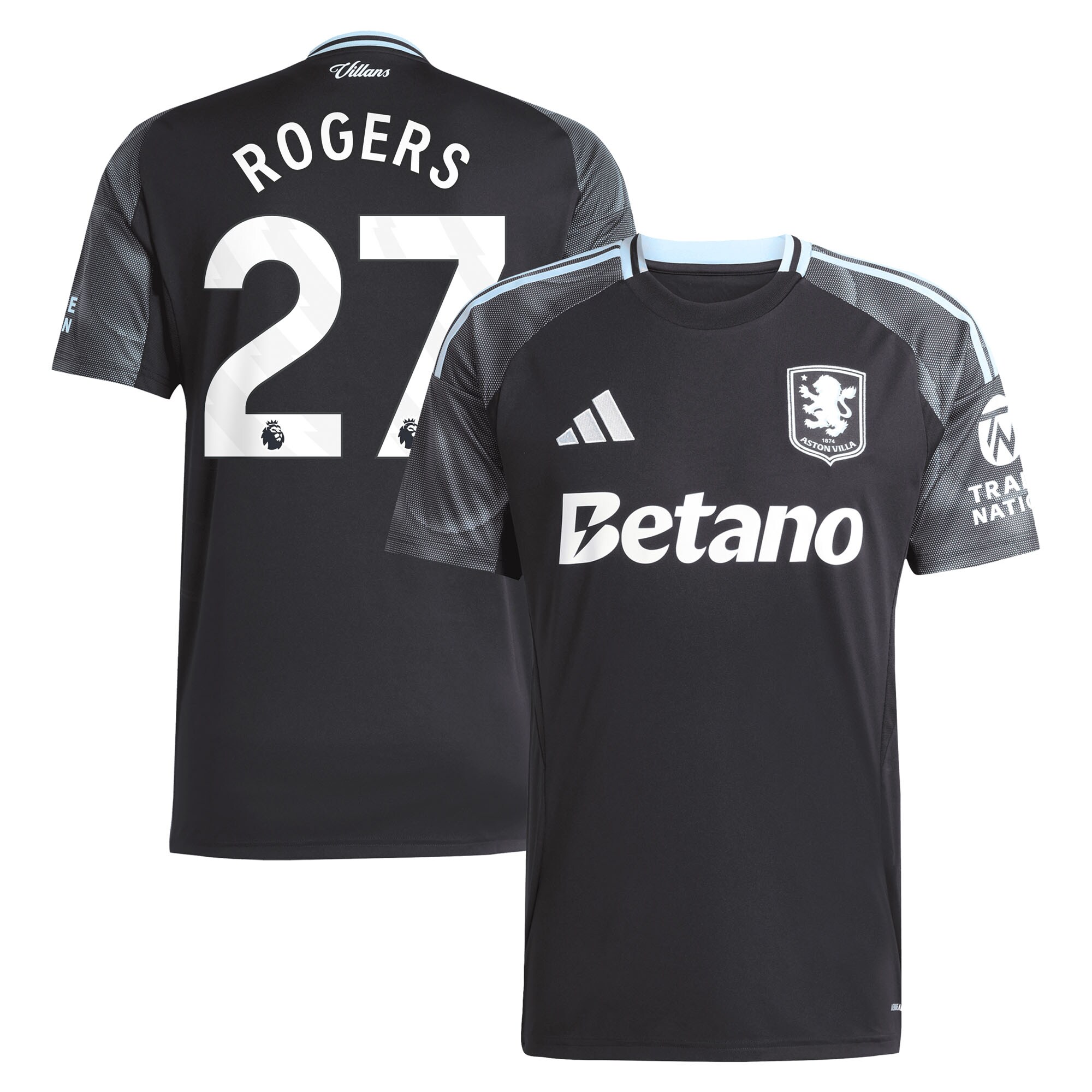 aston villa adidas away shirt 2025-26 with rogers 27 printing Collection | Official Aston Villa Kits for Fans