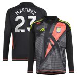 aston villa adidas goalkeeper shirt 2024-25 – long sleeve – kids with martinez 23 printing – 202029325 Collection | Official Aston Villa Kits for Fans