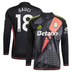 aston villa adidas goalkeeper shirt 2024-25 – long sleeve with gauci 18 printing – 202028940 Collection | Official Aston Villa Kits for Fans