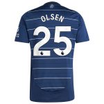 aston villa adidas goalkeeper shirt 2024-25 – long sleeve with olsen 25 printing – 202030975 Collection | Official Aston Villa Kits for Fans
