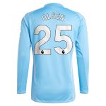 aston villa adidas goalkeeper shirt 2024-25 – long sleeve with olsen 25 printing – 202030976 Collection | Official Aston Villa Kits for Fans