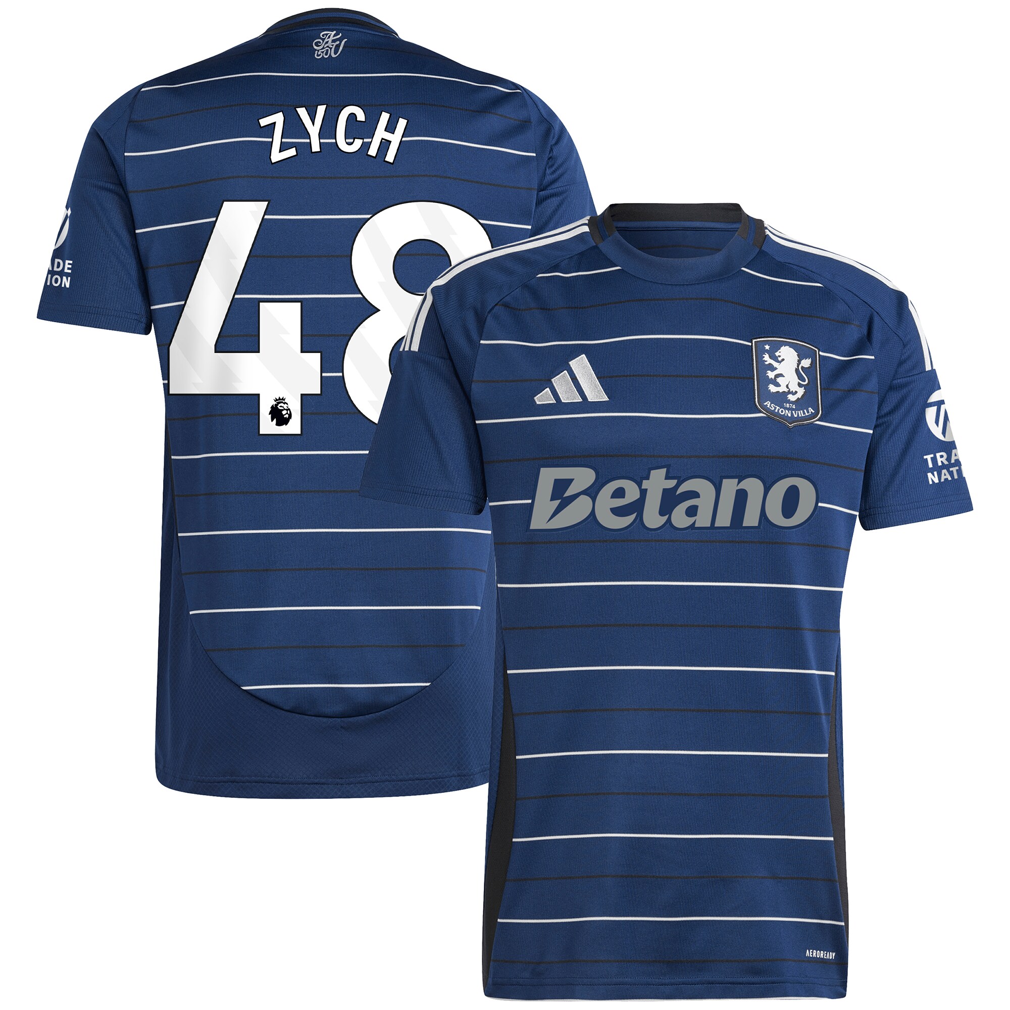 aston villa adidas goalkeeper shirt 2024-25 – long sleeve with zych 48 printing – 202153093 Collection | Official Aston Villa Kits for Fans