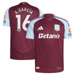 aston villa adidas home authentic shirt 2024-25 with a.garcía 16 printing Collection | Official Aston Villa Kits for Fans
