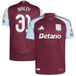 aston villa adidas home authentic shirt 2024-25 with bailey 31 cup printing Collection | Official Aston Villa Kits for Fans