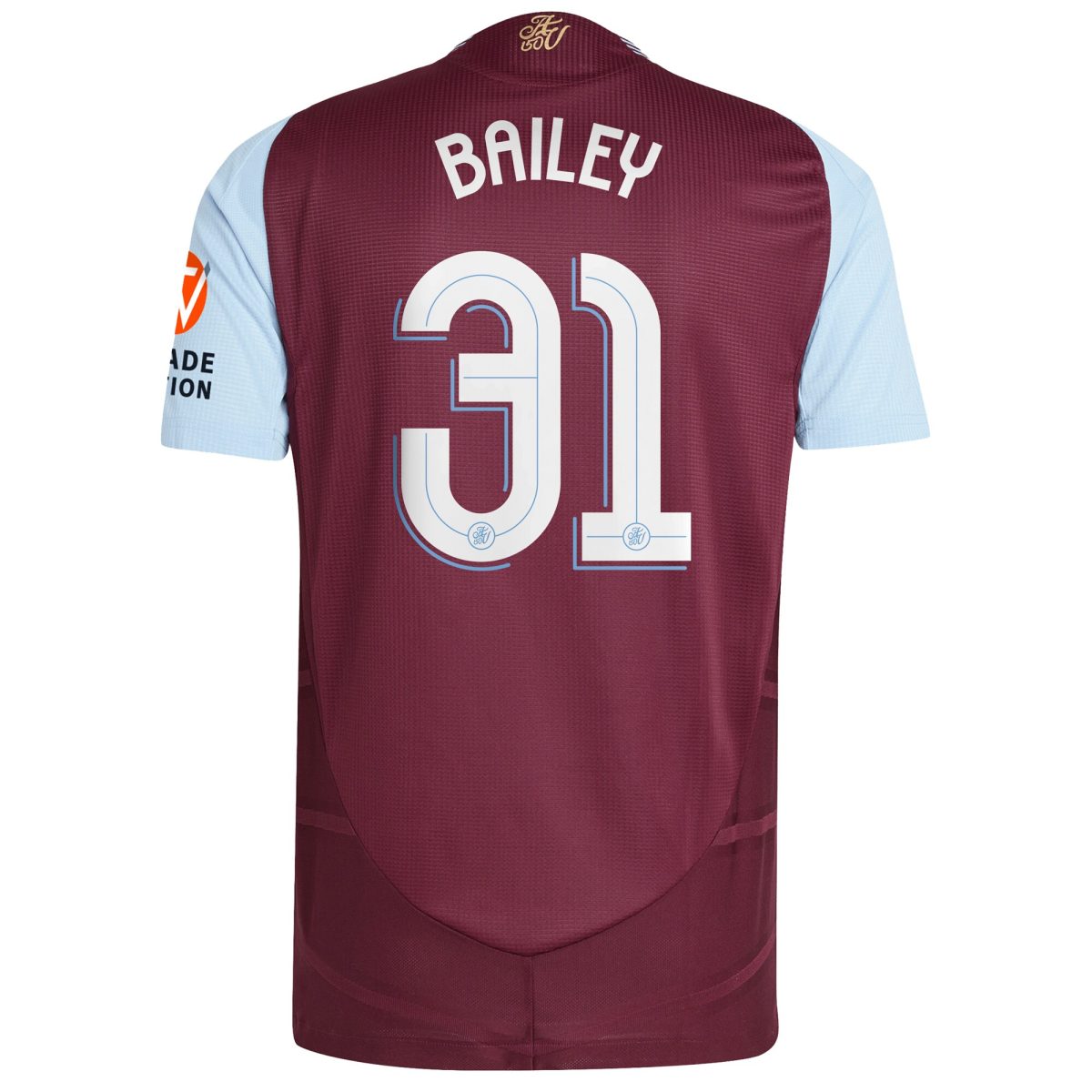 aston villa adidas home authentic shirt 2024-25 with bailey 31 cup printing Collection | Official Aston Villa Kits for Fans