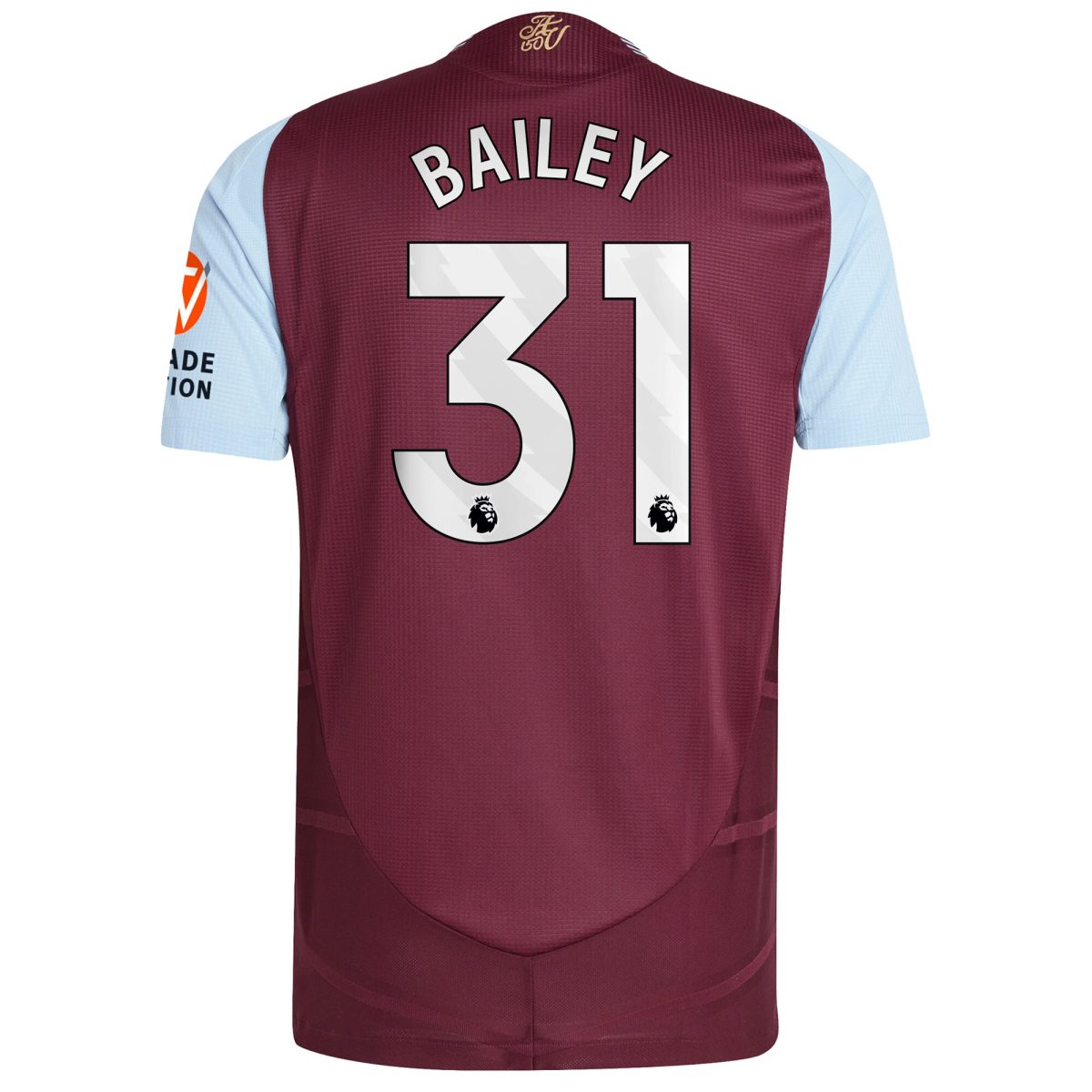 aston villa adidas home authentic shirt 2024-25 with bailey 31 printing Collection | Official Aston Villa Kits for Fans