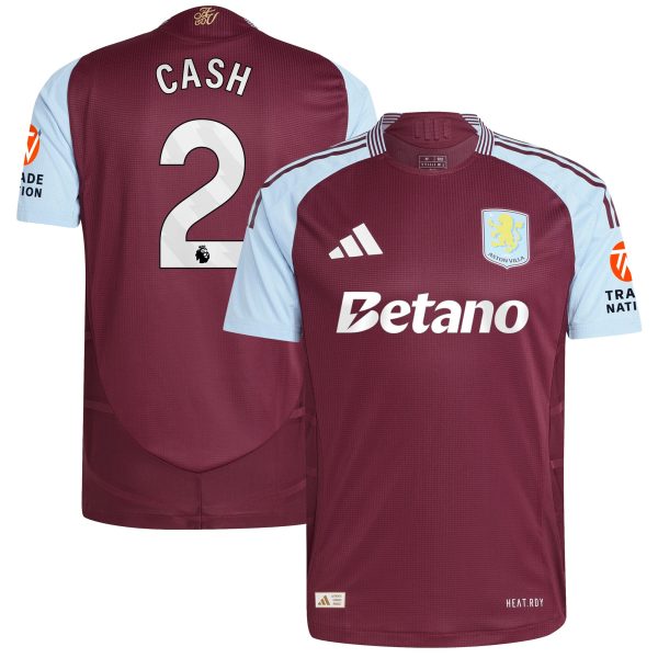 aston villa adidas home authentic shirt 2024-25 with cash 2 printing Collection | Official Aston Villa Kits for Fans