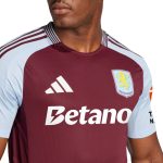 aston villa adidas home authentic shirt 2024-25 with custom printing Collection | Official Aston Villa Kits for Fans