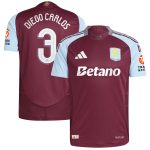 aston villa adidas home authentic shirt 2024-25 with diego carlos 3 cup printing Collection | Official Aston Villa Kits for Fans