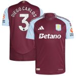 aston villa adidas home authentic shirt 2024-25 with diego carlos 3 printing Collection | Official Aston Villa Kits for Fans
