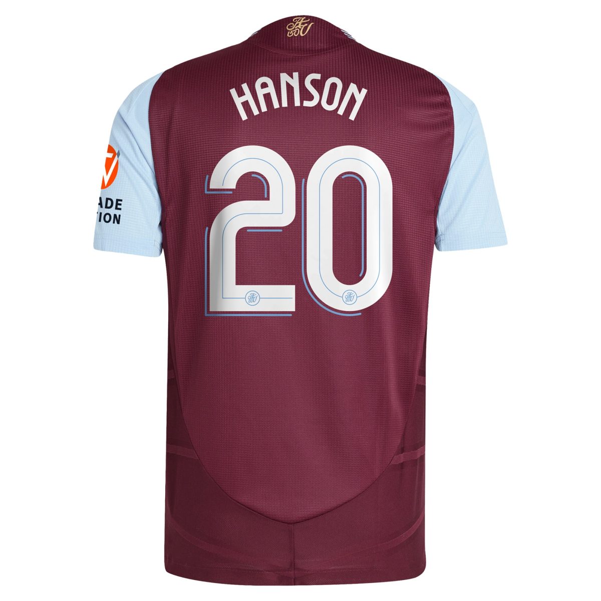 aston villa adidas home authentic shirt 2024-25 with hanson 20 cup printing Collection | Official Aston Villa Kits for Fans