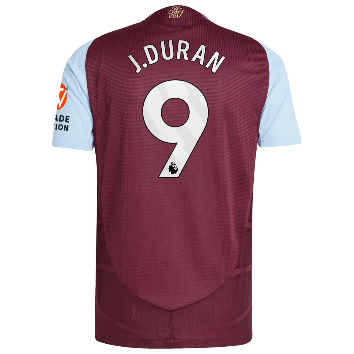 aston villa adidas home authentic shirt 2024-25 with j.duran 9 printing Collection | Official Aston Villa Kits for Fans