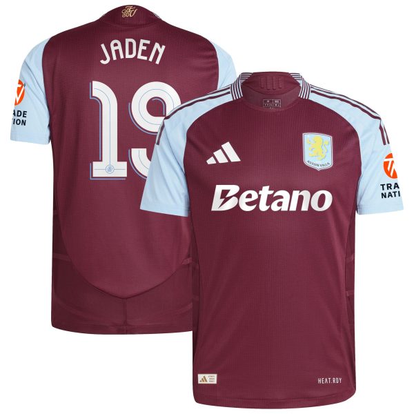 aston villa adidas home authentic shirt 2024-25 with jaden 19 cup printing Collection | Official Aston Villa Kits for Fans