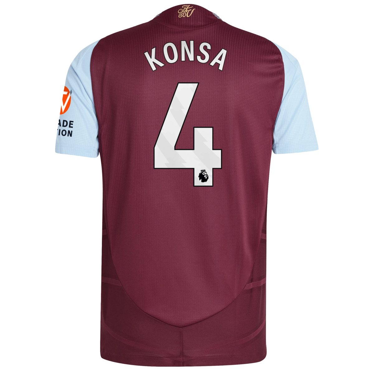 aston villa adidas home authentic shirt 2024-25 with konsa 4 printing Collection | Official Aston Villa Kits for Fans