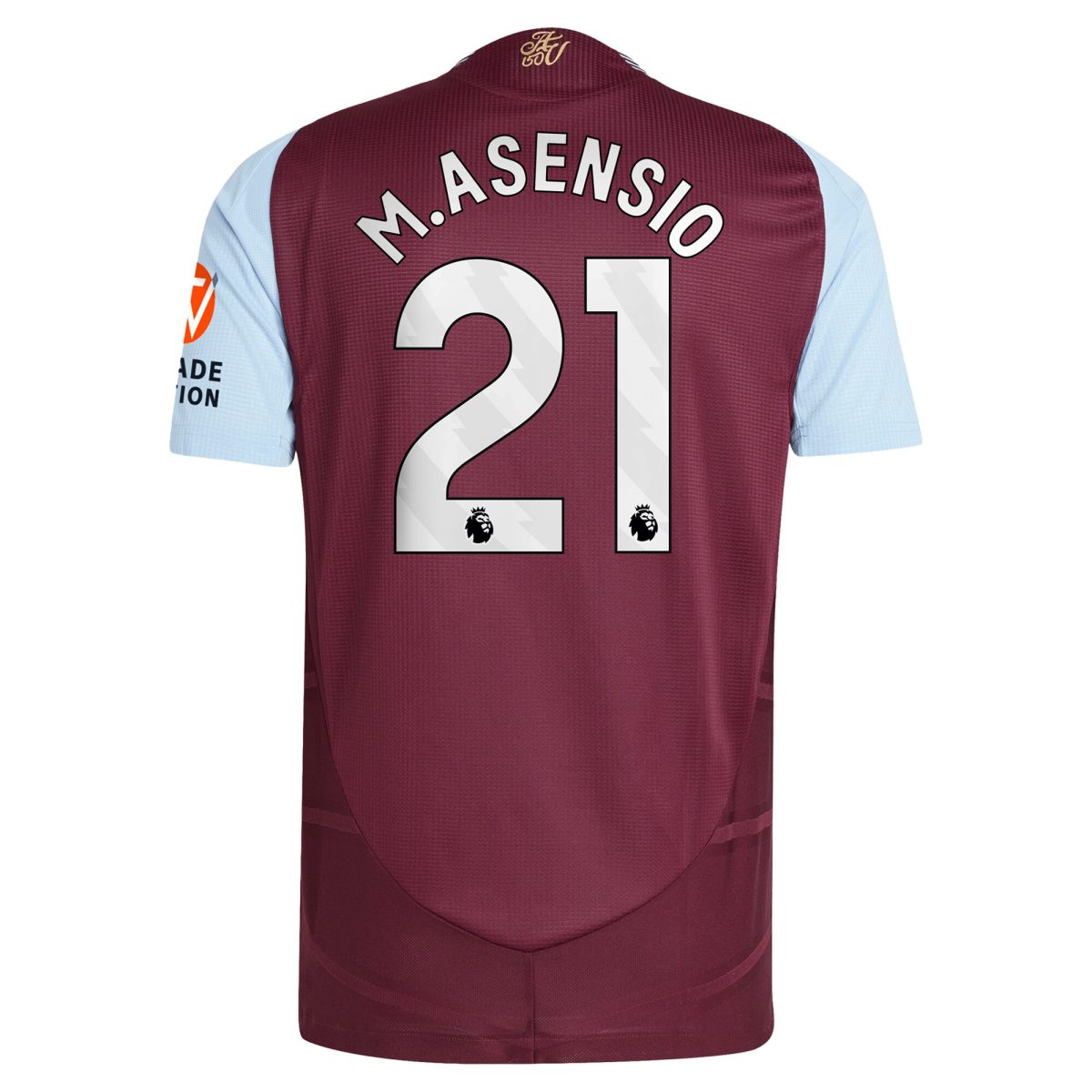 aston villa adidas home authentic shirt 2024-25 with m.asensio 21 printing Collection | Official Aston Villa Kits for Fans