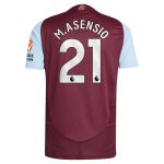 aston villa adidas home authentic shirt 2024-25 with m.asensio 21 printing Collection | Official Aston Villa Kits for Fans