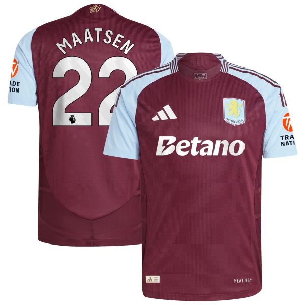 aston villa adidas home authentic shirt 2024-25 with maatsen 22 printing Collection | Official Aston Villa Kits for Fans
