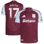 aston villa adidas home authentic shirt 2024-25 with malen 17 printing Collection | Official Aston Villa Kits for Fans