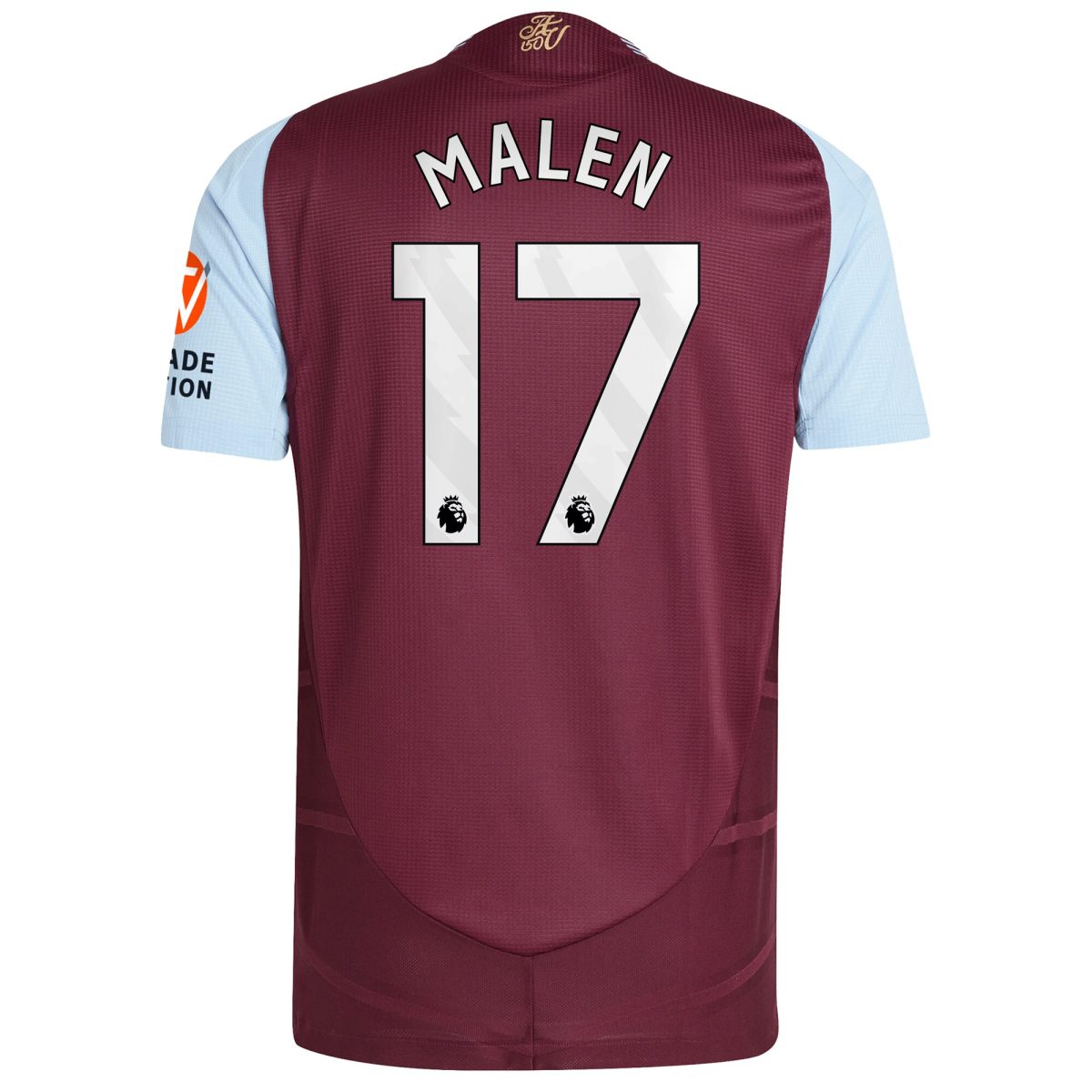 aston villa adidas home authentic shirt 2024-25 with malen 17 printing Collection | Official Aston Villa Kits for Fans