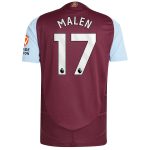 aston villa adidas home authentic shirt 2024-25 with malen 17 printing Collection | Official Aston Villa Kits for Fans